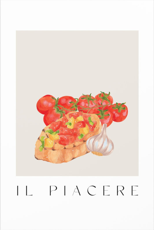 La Bruschetta - Acquarelli Italian Bruschetta Poster