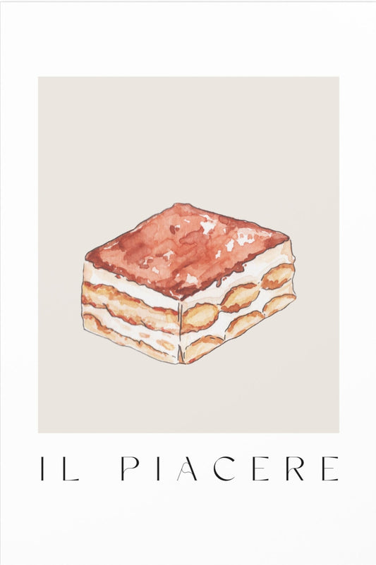 Il Tiramisù - Acquarelli Italian Tiramisù Poster