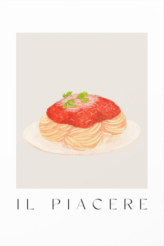 Gli Spaghetti - Acquarelli Italian Spaghetti Poster